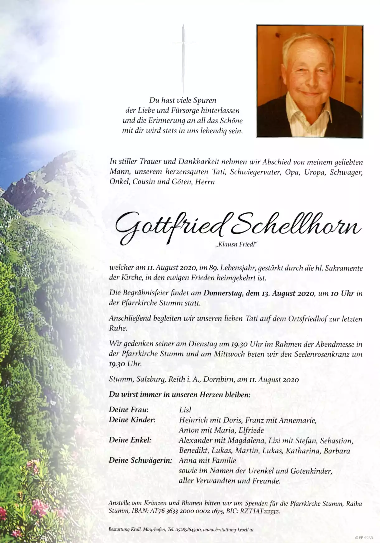 Parte von Gottfried Schellhorn
